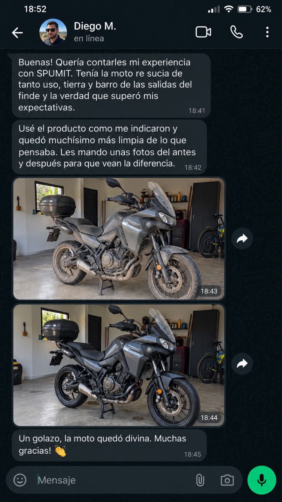 Reseña de cliente SPUMIT