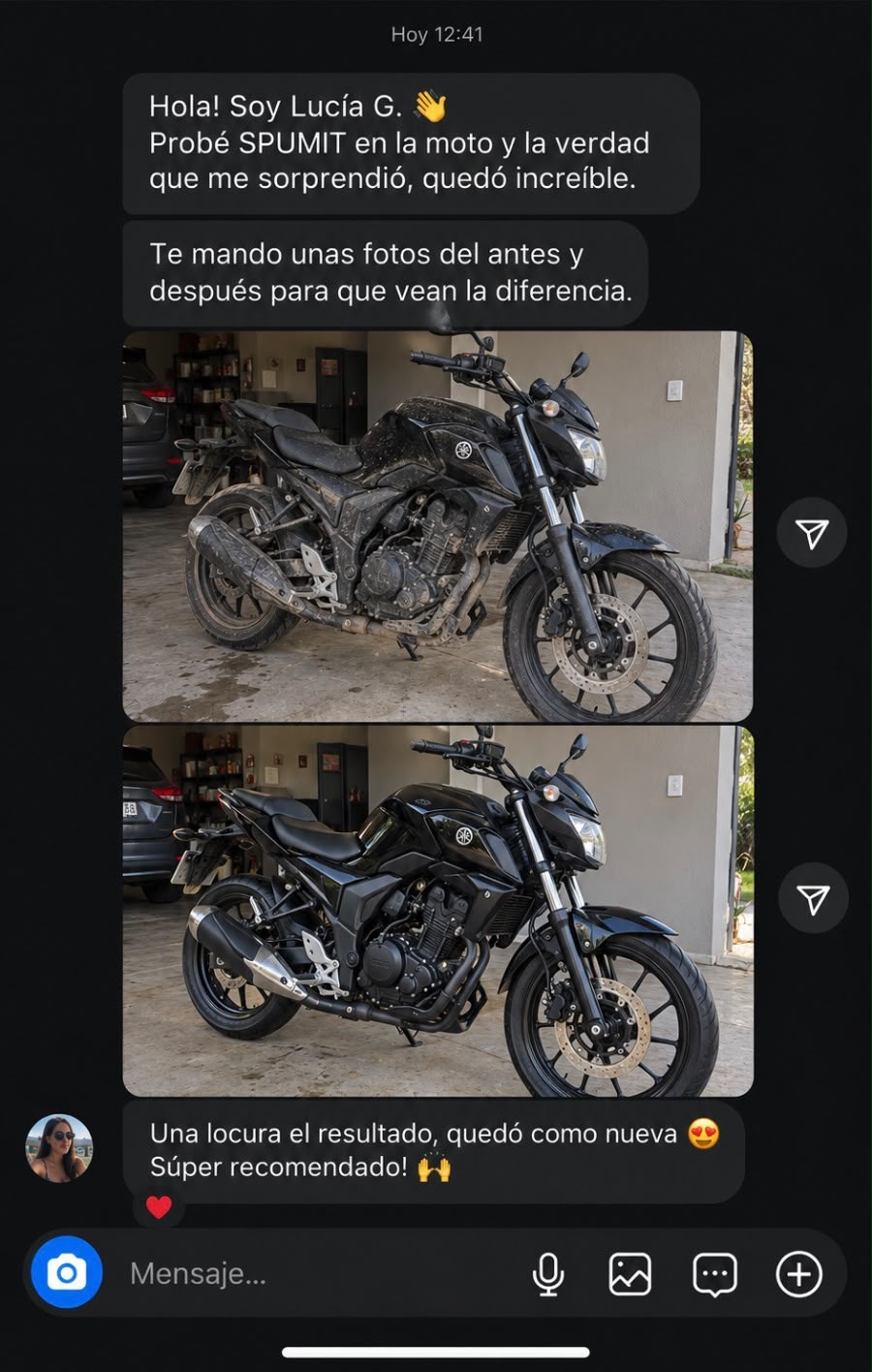 Reseña de cliente SPUMIT